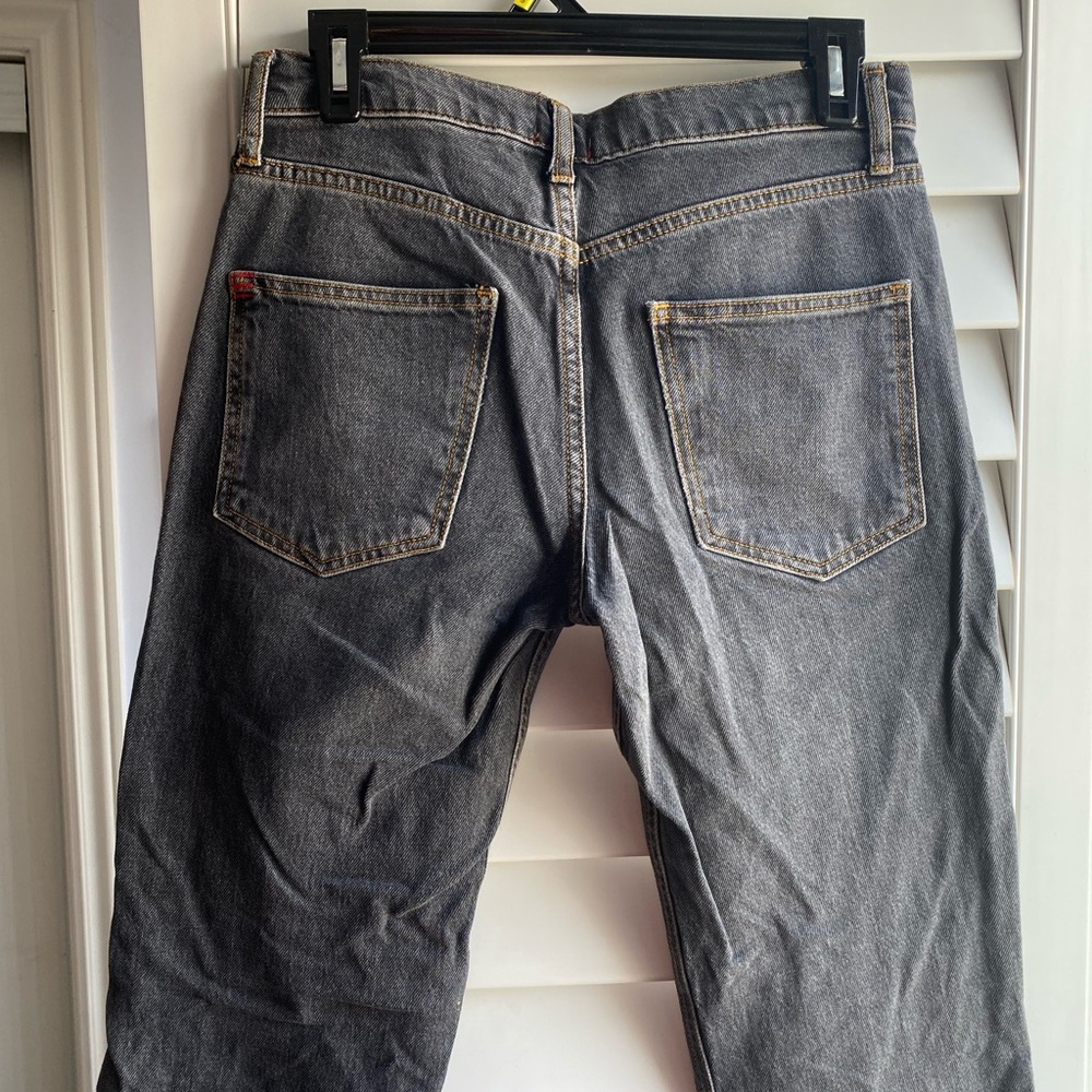 BDG Gray Denim Mom Jeans